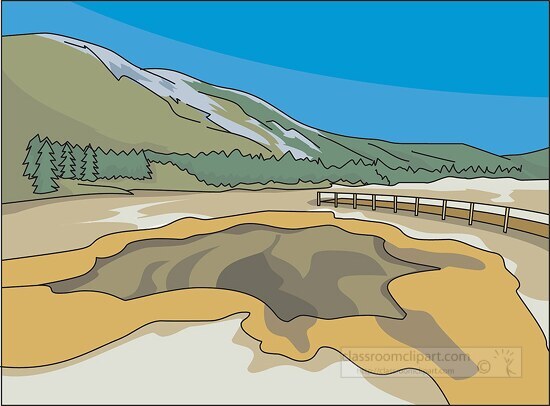 yellow stone national park clipart