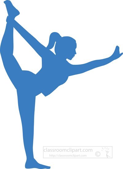 Yoga Nataraja Pose silhouette Clipart