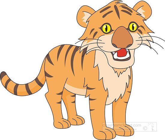 tiger clipart for kids