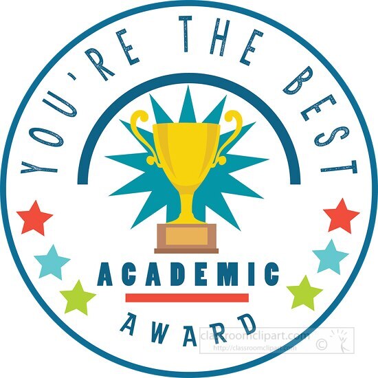 youre the best academic award clipart