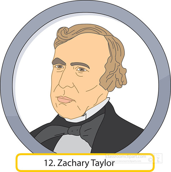 Zachary Taylor President clipart