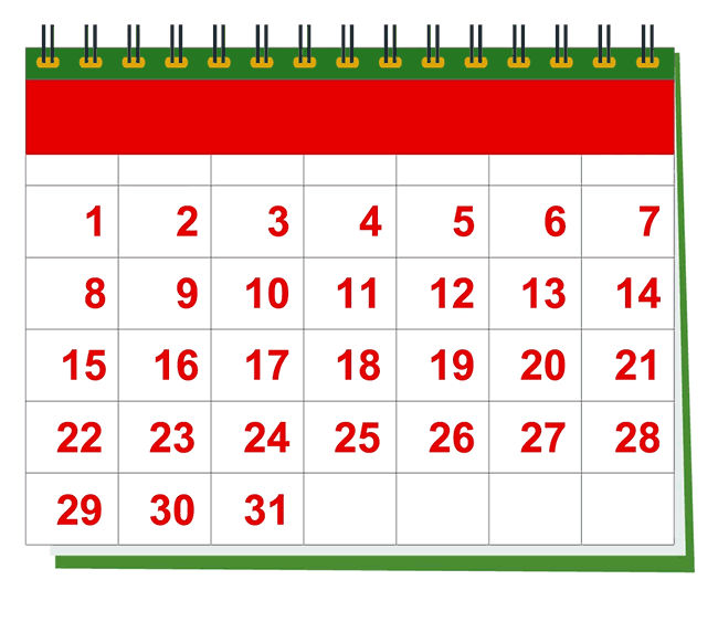 animated christmas calendar with circle christmas day