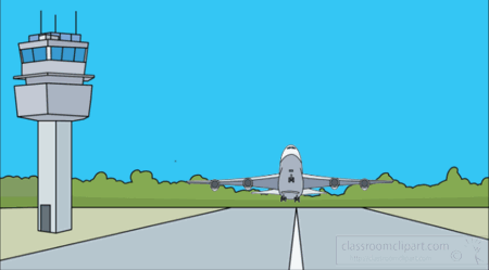 Animation of a Passenger Jet Taking Off