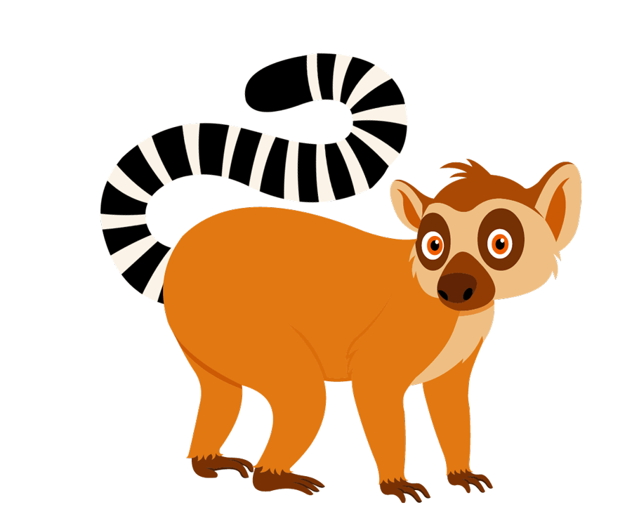lemur animated clipart