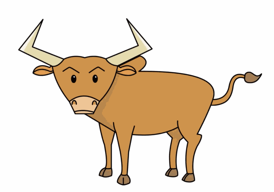 raging bull animated