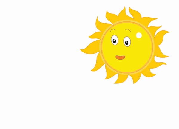 sun blowing air animation