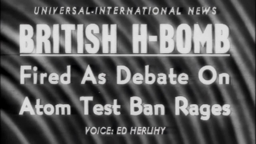 British Hydrogen Bomb Explosion historic footage video