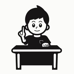  icon of a student at his desk