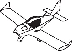 142 aircraft black white outline clipart