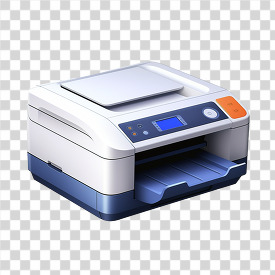 3d illustration of a modern multifunctional office printer