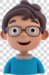 3D kid avatar young boy