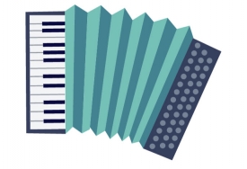 accordion animated clipart