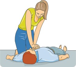 administer cpr first aid clipart