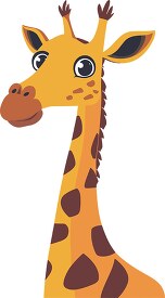 adorable giraffe illustration in a flat design