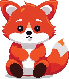 adorable red panda clip art