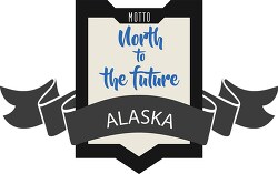 alaska state motto clipart image