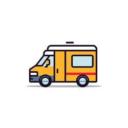 ambulance vehicle icon style clip art