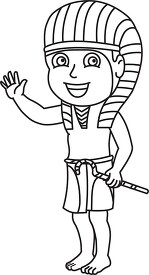 ancient egypt cartoon black outline clipart