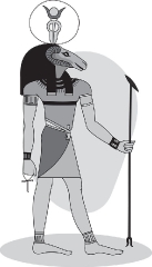 ancient egyptian god educational clip art graphic
