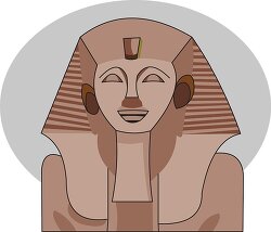 ancient egyptian statue of god clipart
