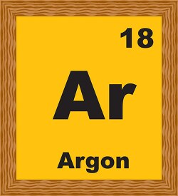 argon periodic chart clipart
