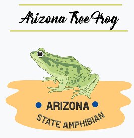 arizona tree frog state amphibian clipart