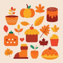 autumn themed fall elements