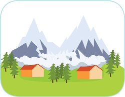 Avalanche Extreme Weather Clipart