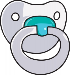 baby pacifier clipart