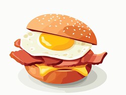bacon egg breakfast sandwich clip art