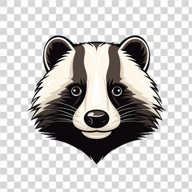 badger face transparent