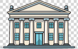 bank building exterior with large columns