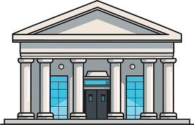 bank building symbol of financial security