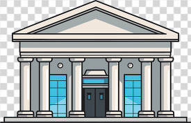 bank building symbol of financial security