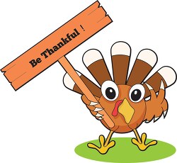 Be Thankful at Thanksgiving Clipart