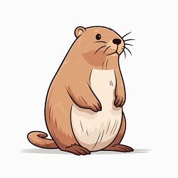 beaver chubby cheeked mammal clip art