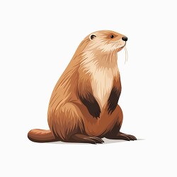 beaver thick waterproof fur clip art