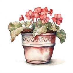 Begonia Plant in rustic Pot