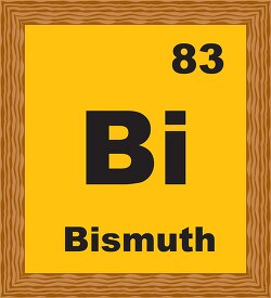bismuth periodic chart clipart