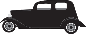 black ford model t automobile clipart