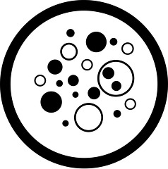 black outline icon bubble