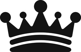 black outline icon crown