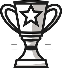 black outline icon trophy icon