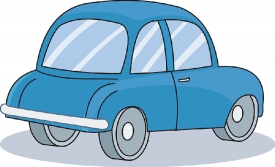 Blue Car Cartoon Clipart