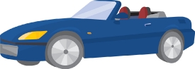 blue convertible sports car 2020