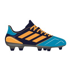 blue orange soccer cleats