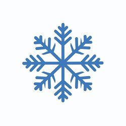 blue snowflake clip art