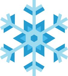 blue toned snowflake illustration