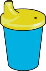 blue yellow sippy cup