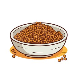 bowl of lentils soup
